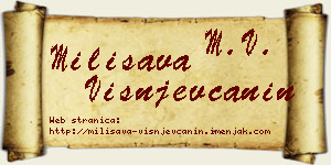 Milisava Višnjevčanin vizit kartica